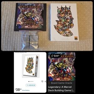 Legendary: A Marvel Deck Building Game + Paper Tales Game Lot